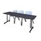 Kobe Rectangle Training Table, 84" W, 29" H, Laminate Top, Gray MKTRCT8424GY47GY - alternate 1